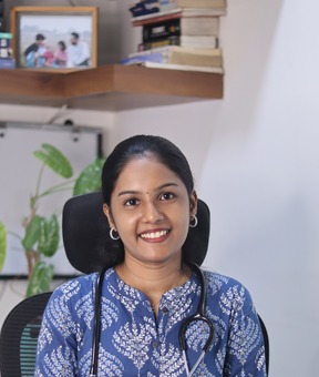 Dr. Abitha saina, homeopathic physicain , olive homeopathy clinic
