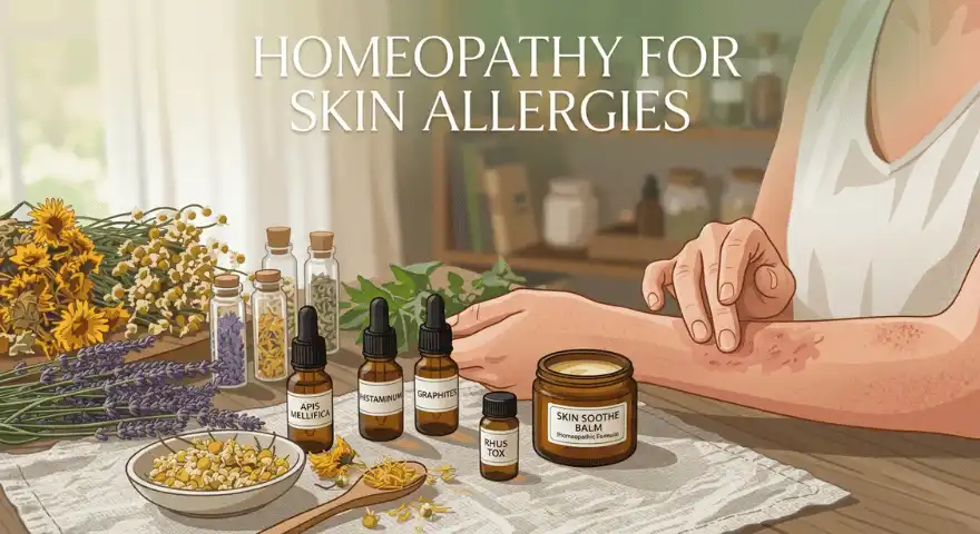 Homeopathy for Skin Allergies Causes, Symptoms & Cure best homeopathy hospital in kerala